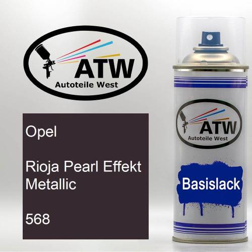 Opel, Rioja Pearl Effekt Metallic, 568: 400ml Sprühdose, von ATW Autoteile West.